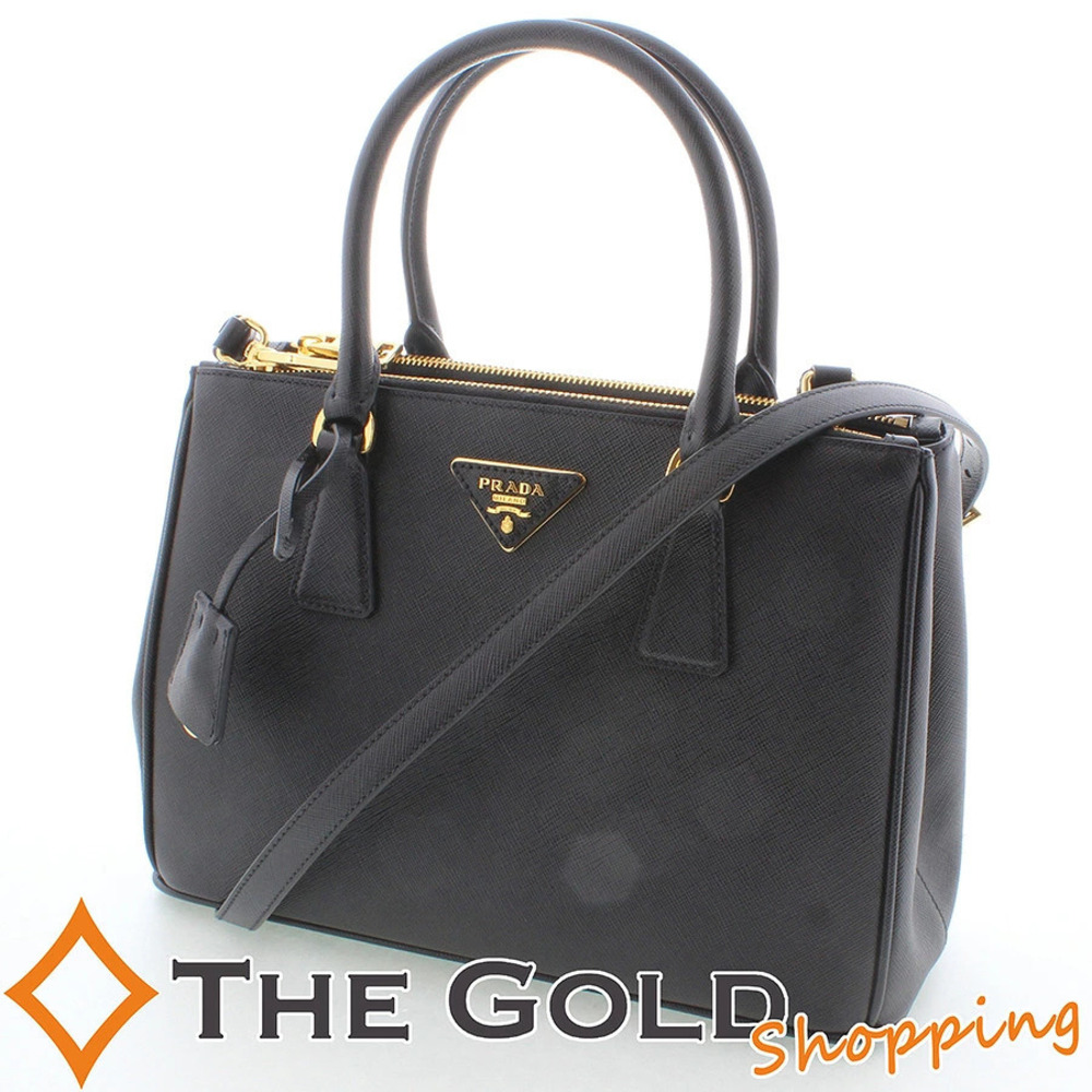 Prada black Galleria Saffiano Leather Bag